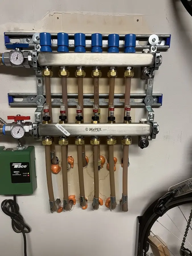 Plumber performing Gas Leak Detection at a residential property in Cynthiana